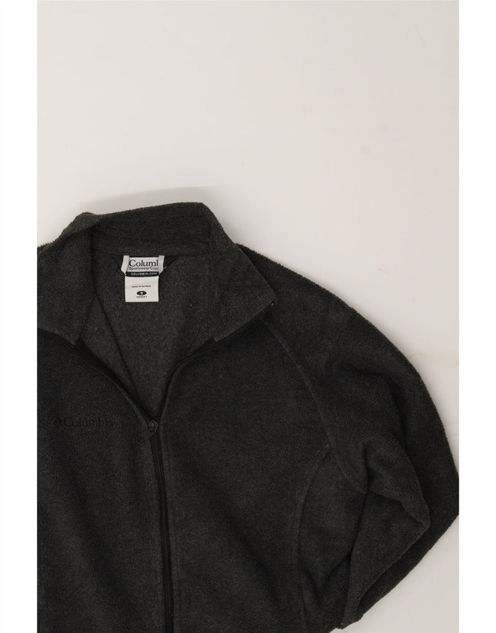 COLUMBIA Womens Fleece Jacket UK 10 Small Grey Polyester Vintage Columbia and Second-Hand Columbia from Messina Hembry 
