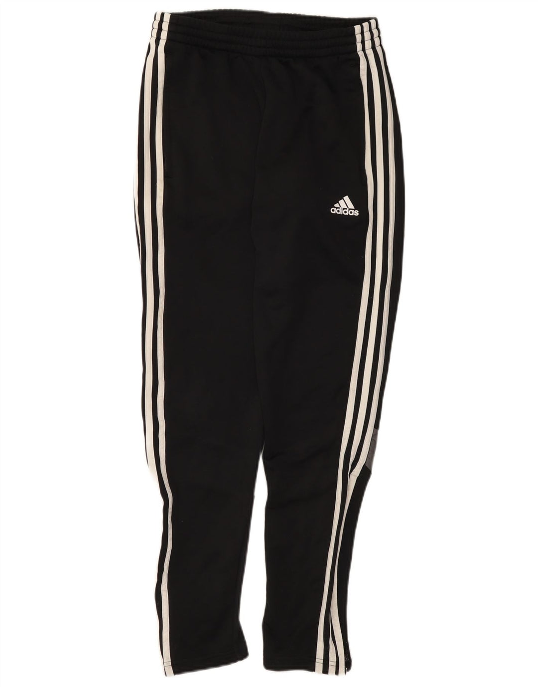 ADIDAS Mens Climalite Tracksuit Trousers Small Black Colourblock Polyester