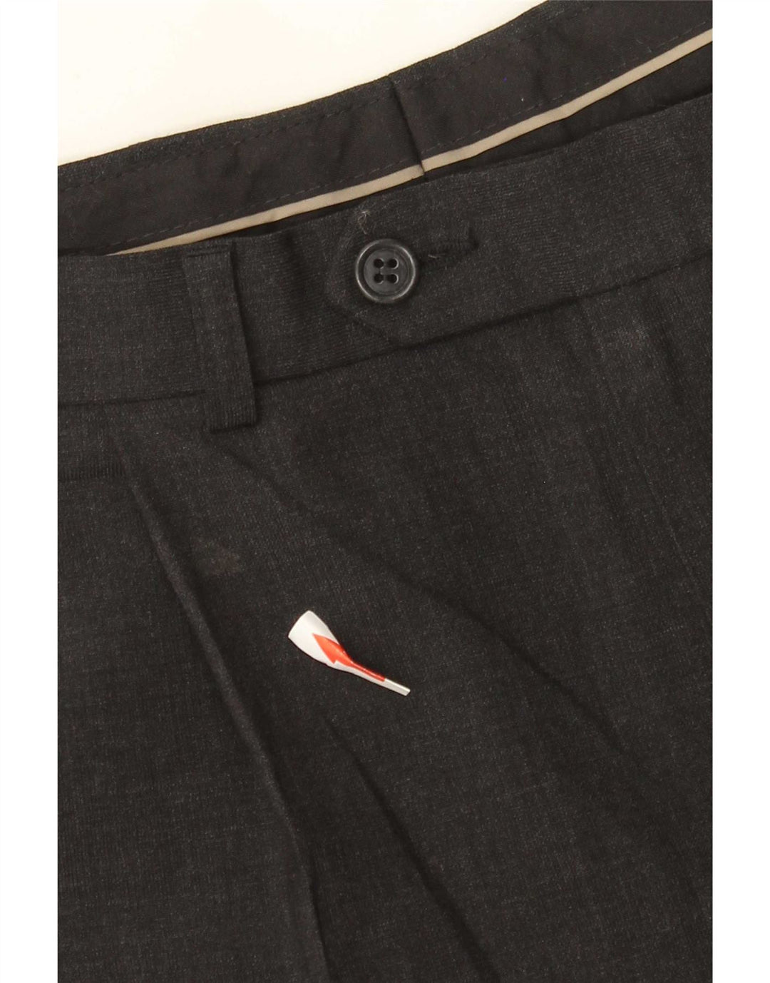 Marks & Spencer Mens Tailored Pegged Suit Trousers W36 L31 Grey Polyester