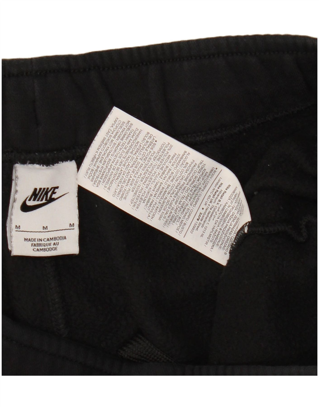 NIKE Mens Graphic Cargo Tracksuit Trousers Joggers Medium  Black Cotton