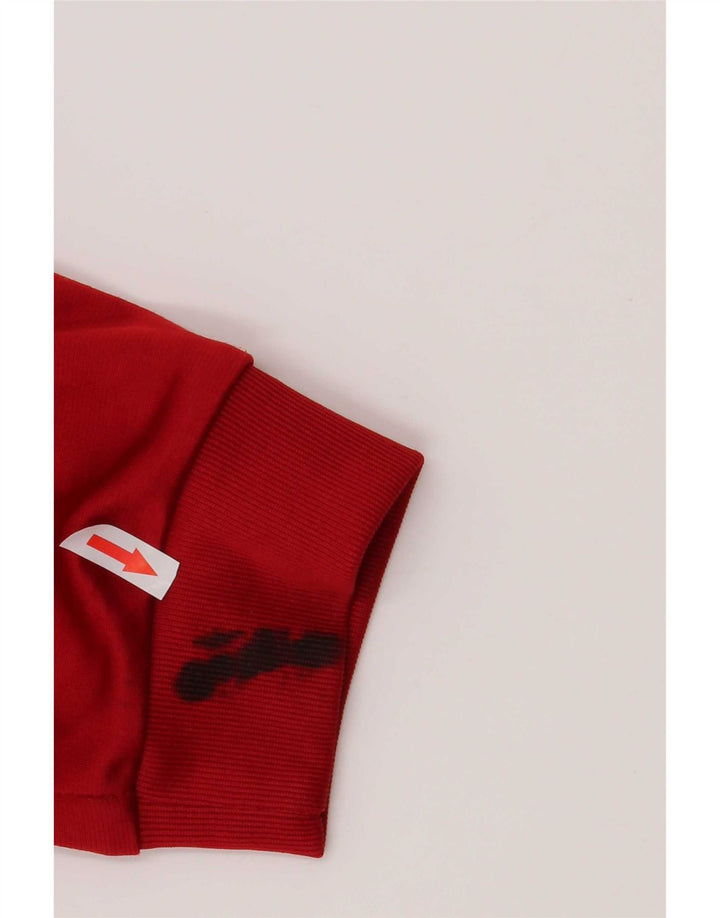 Adidas Mens Tracksuit Top Jacket Large Red Polyester