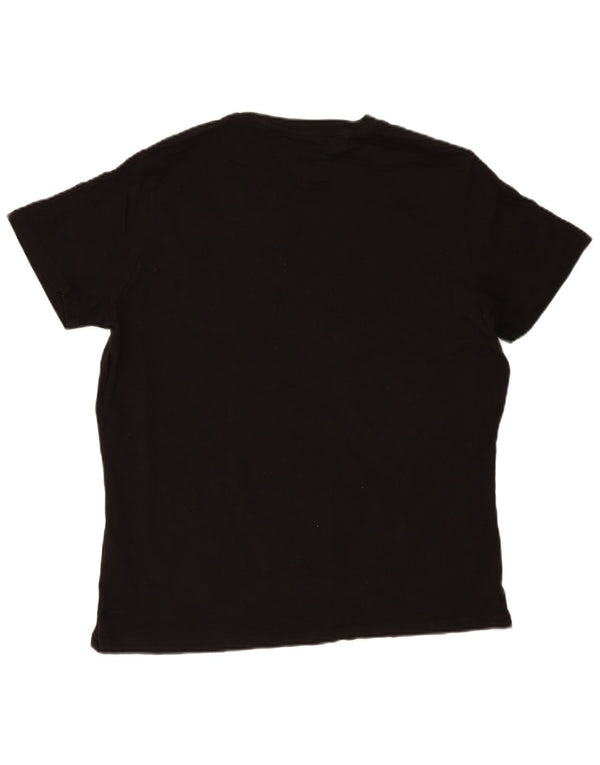 Tommy Hilfiger Mens Graphic T-Shirt Top XL Black Cotton