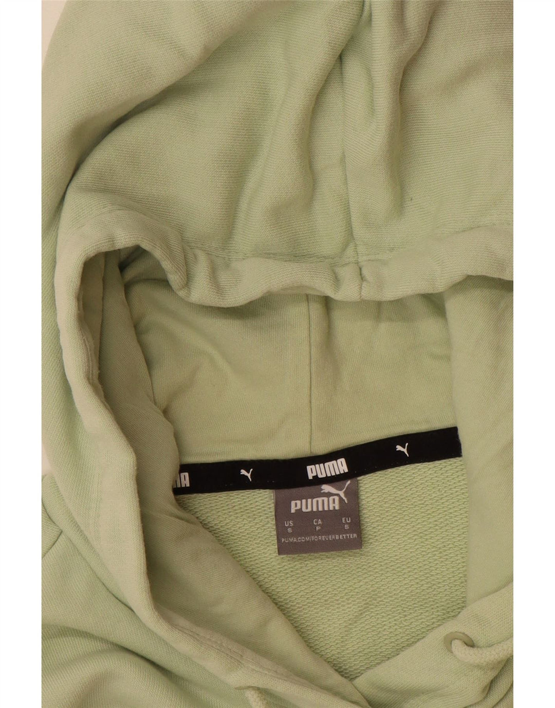 PUMA Womens Hoodie Jumper UK 10 Small Green