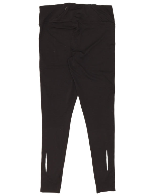 Marks & Spencer Womens Leggings UK 12 Medium Black Polyester