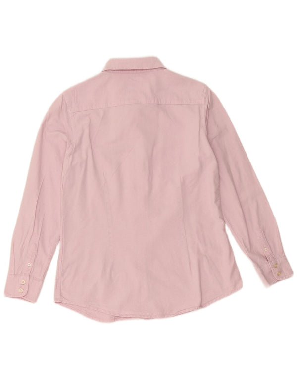 Crew Clothing Womens Shirt UK 12 Medium Pink Cotton
