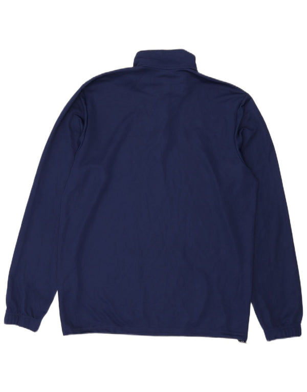 Adidas Mens Aeroready Zip Neck Pullover Tracksuit Top Large Navy Blue