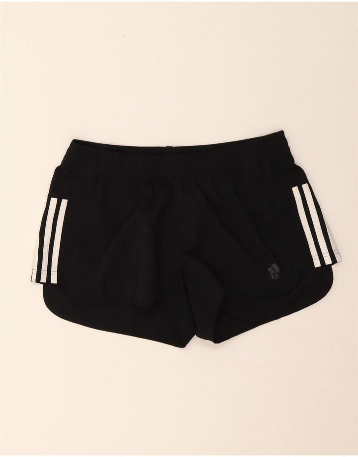 Adidas Womens Climalite Sport Shorts UK 12/14 Medium Black Polyester