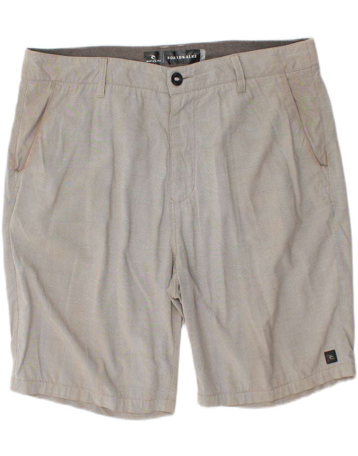 RIP CURL Mens Chino Shorts W38 XL Grey Check