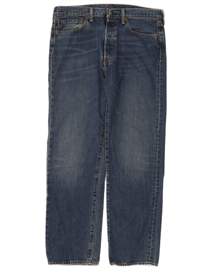 Levi's Mens 562 Straight Jeans W34 L32 Blue Cotton