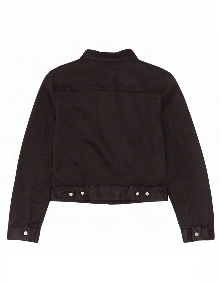 Diesel Womens Utility Jacket UK 18 XL Black Cotton