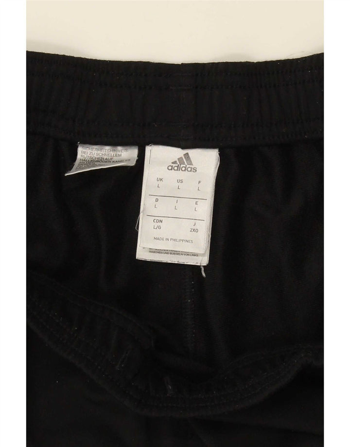 Adidas Mens Tracksuit Trousers Large Black Polyester