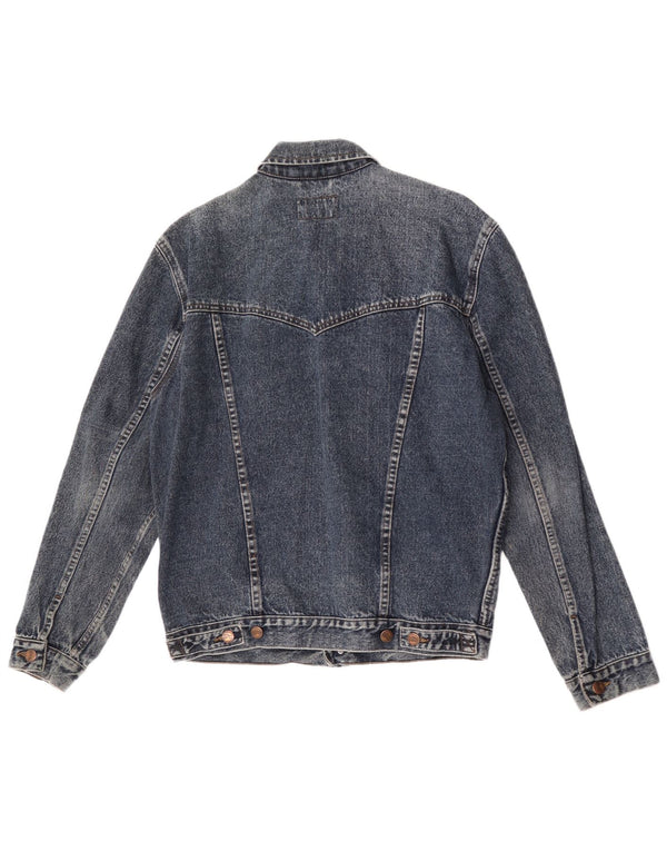 Wrangler Mens Denim Jacket UK 38 Medium Blue Cotton