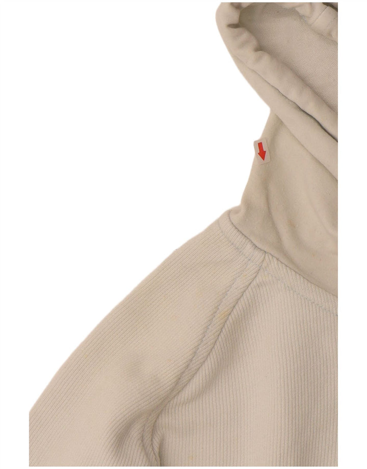 KAPPA Womens Zip Hoodie Sweater UK 14 Medium White