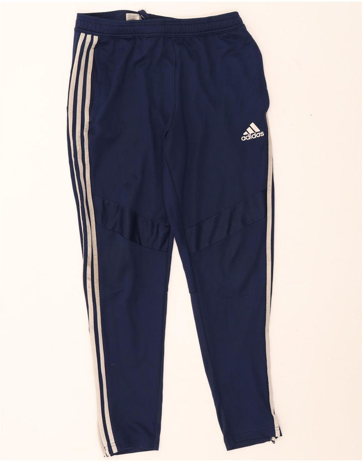 Adidas Mens Tracksuit Trousers Large Navy Blue Polyester