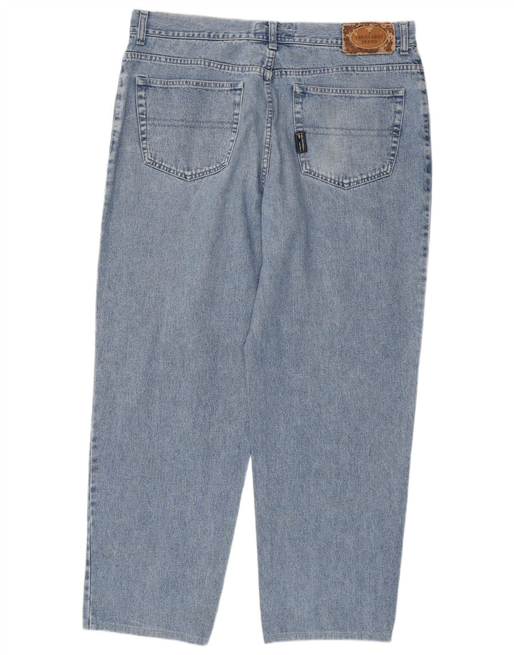 TRUSSARDI Mens Tapered Jeans IT 56 3XL W42 L31 Blue Cotton