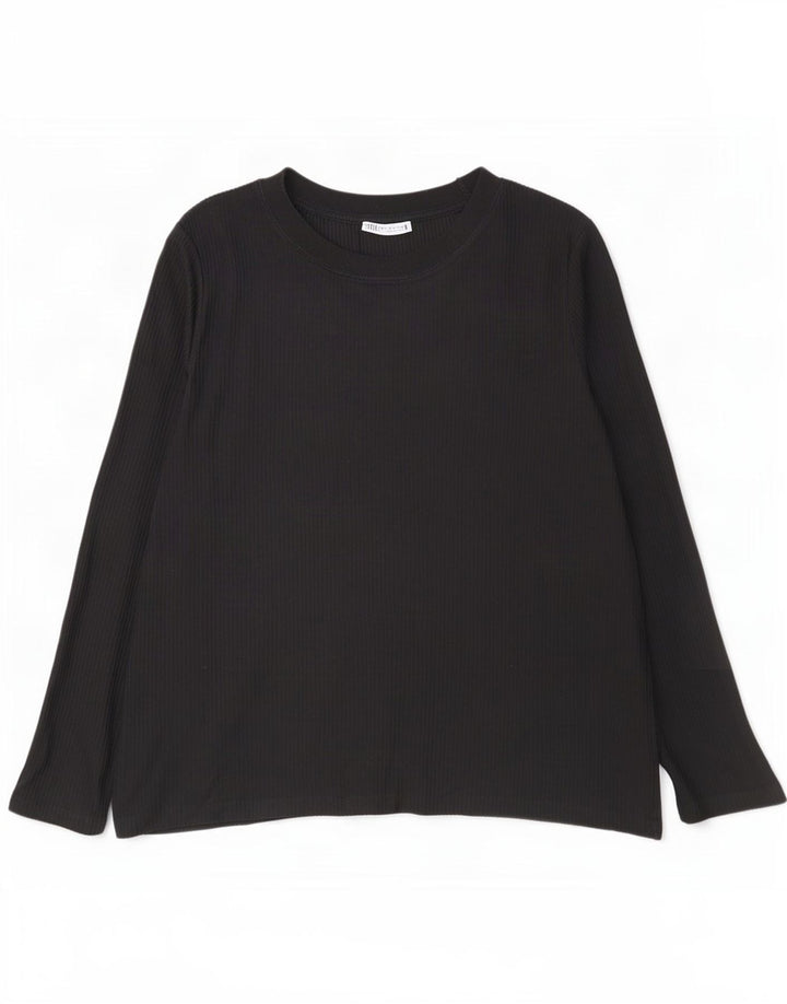Zara Mens Top Long Sleeve XL Black