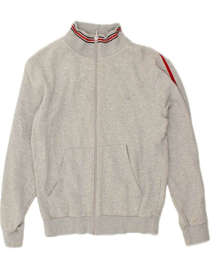 ELLESSE Womens Tracksuit Top Jacket UK 14 Medium Grey Cotton Vintage Ellesse and Second-Hand Ellesse from Messina Hembry 