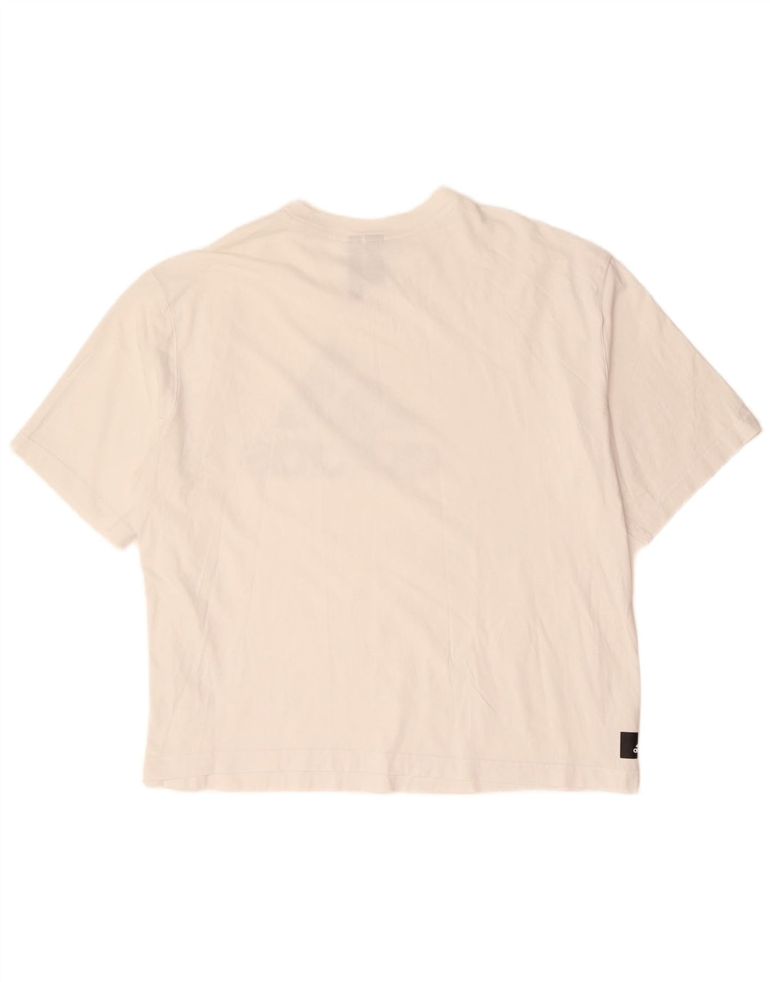 ADIDAS Womens Oversized Graphic T-Shirt Top UK 20/22 XL White Cotton