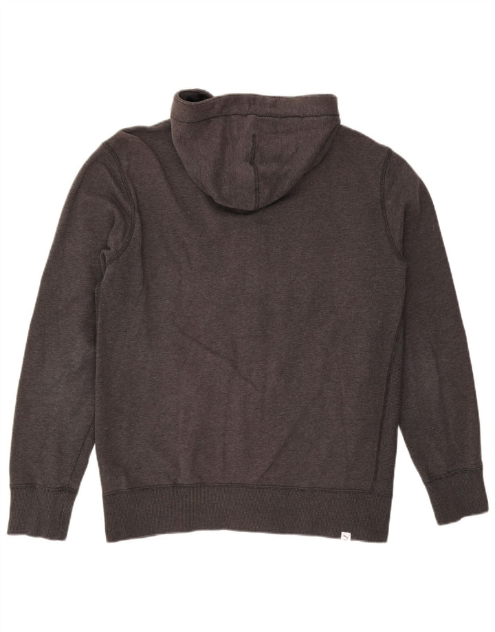 PUMA Mens Graphic Zip Hoodie Sweater Medium Grey
