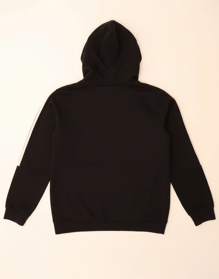 Adidas Mens Hoodie Jumper Medium Black Cotton