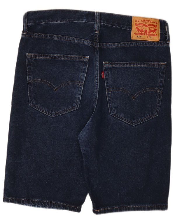 Levi's Mens 522 Denim Shorts W31 Medium Navy Blue