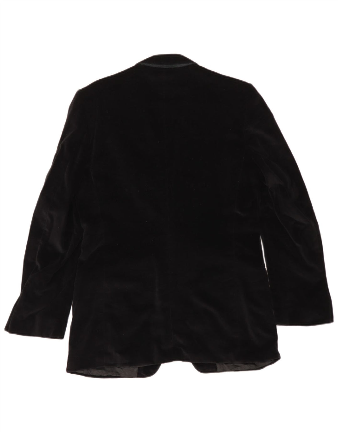 Issimo Mens 2 Button Velvet Blazer Jacket UK 36 Small Black