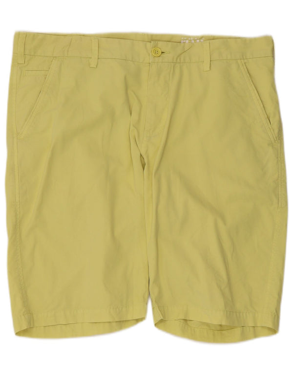 Slam Mens Chino Shorts IT 52 XL W40 Yellow Cotton