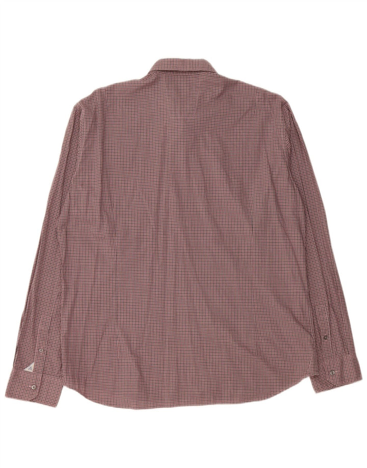 JOOP Mens Shirt XL Pink Check Cotton