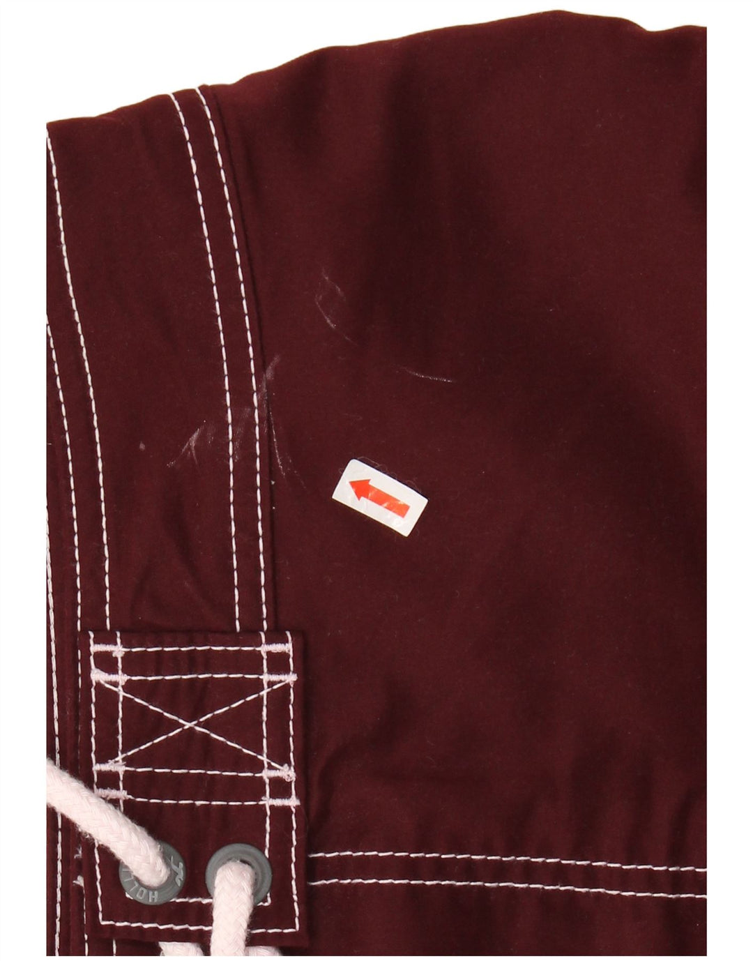 HOLLISTER Mens Swimming Shorts Medium  Burgundy Polyester