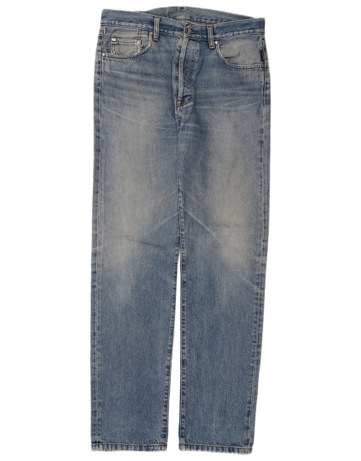 LACOSTE Mens Straight Jeans W34 L34 Blue