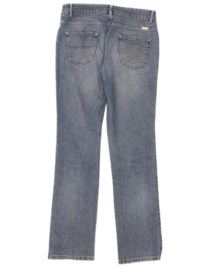 Trussardi Womens Straight Jeans W29 L33 Blue Cotton