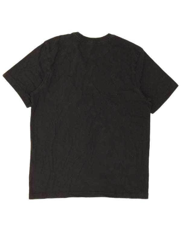 Nike Mens Graphic T-Shirt Top Medium Black Cotton