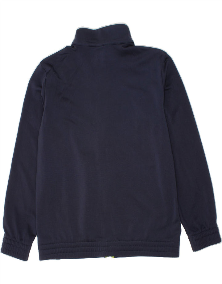 ADIDAS Boys Graphic Tracksuit Top Jacket 7-8 Years Navy Blue Vintage Adidas and Second-Hand Adidas from Messina Hembry 