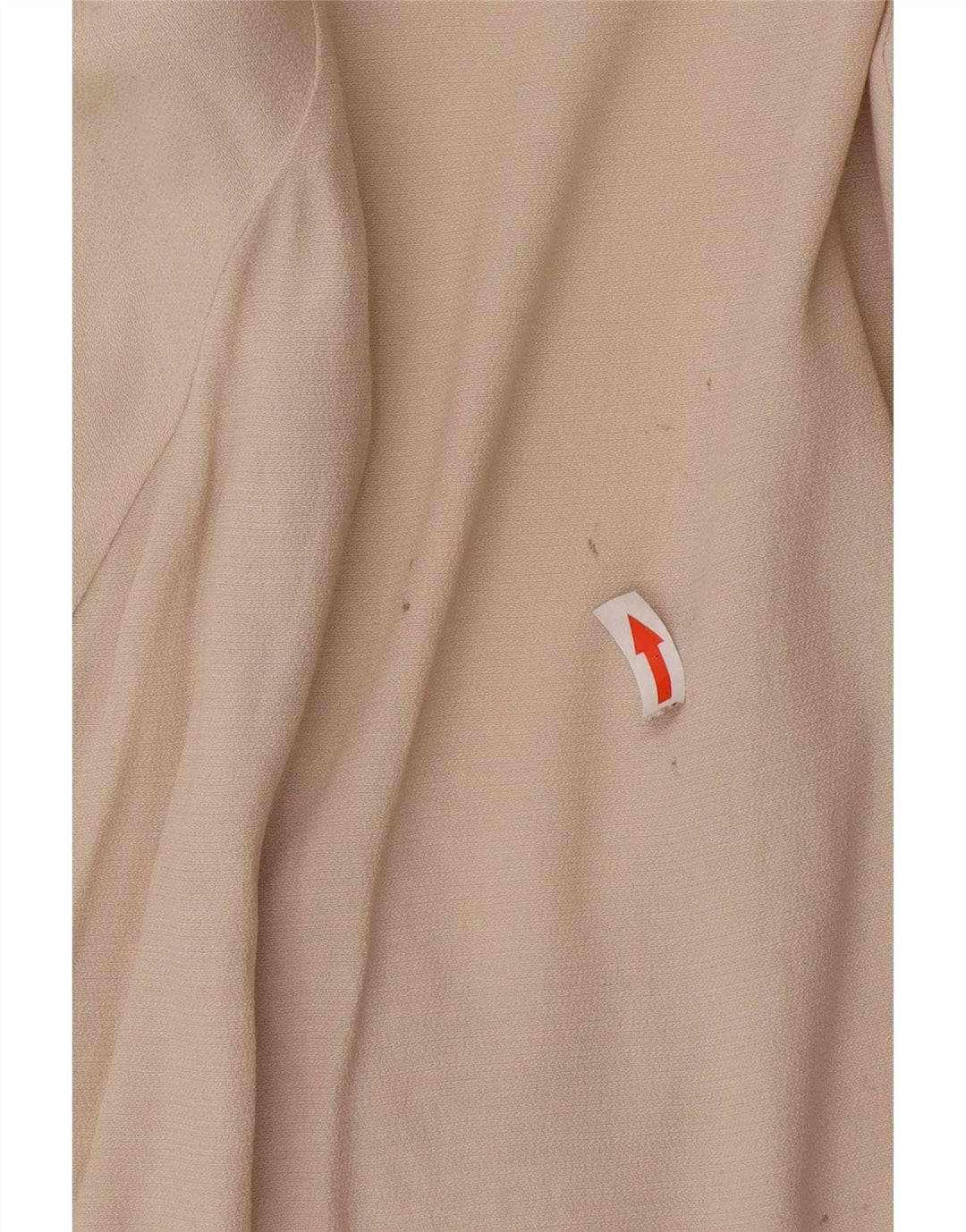 Zara Womens Oversized Tunic Top UK 10 Small Beige Polyester