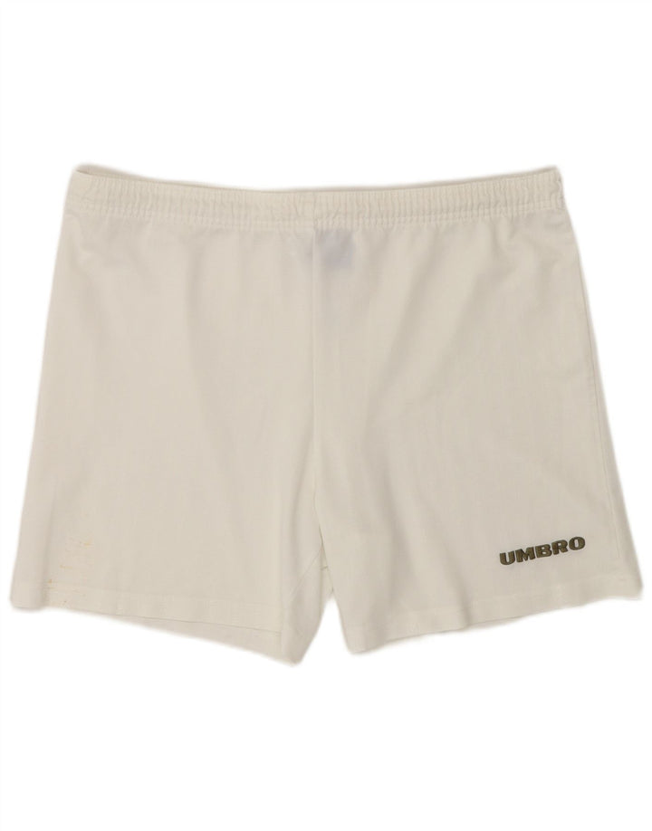 Umbro Mens Sport Shorts Large  White Polyester