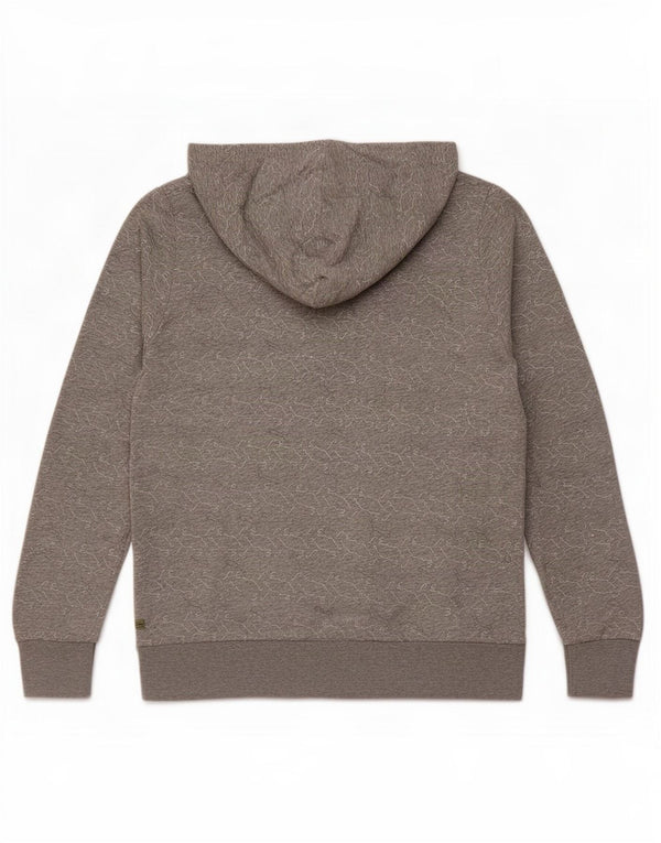 Puma Womens Graphic Zip Hoodie Sweater UK 12 Medium Grey