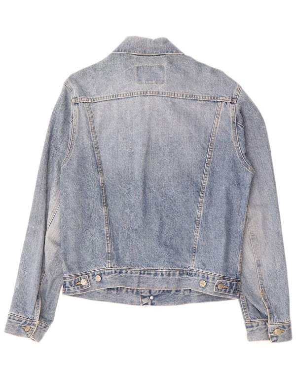 LEVI'S Mens Denim Jacket UK 38 Medium Blue Cotton