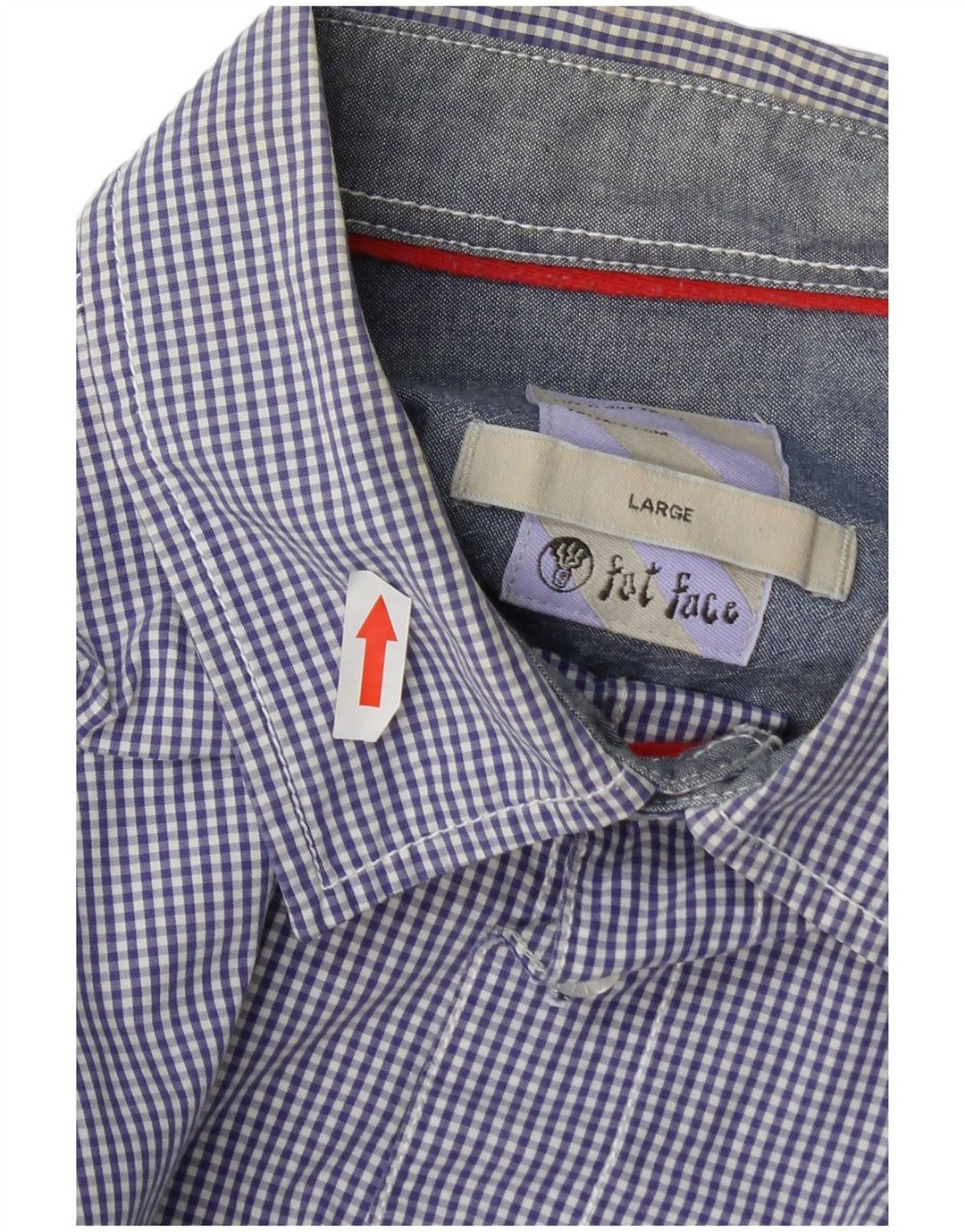 Fat Face Mens Regular Fit Shirt Large Blue Striped Cotton