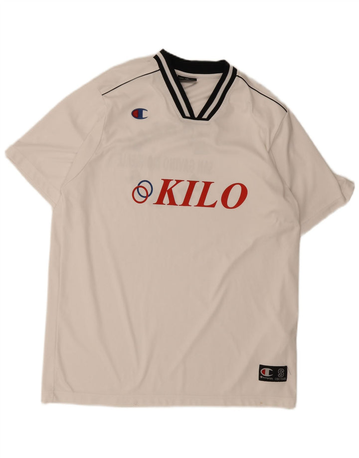 Champion Mens Graphic T-Shirt Top Small White