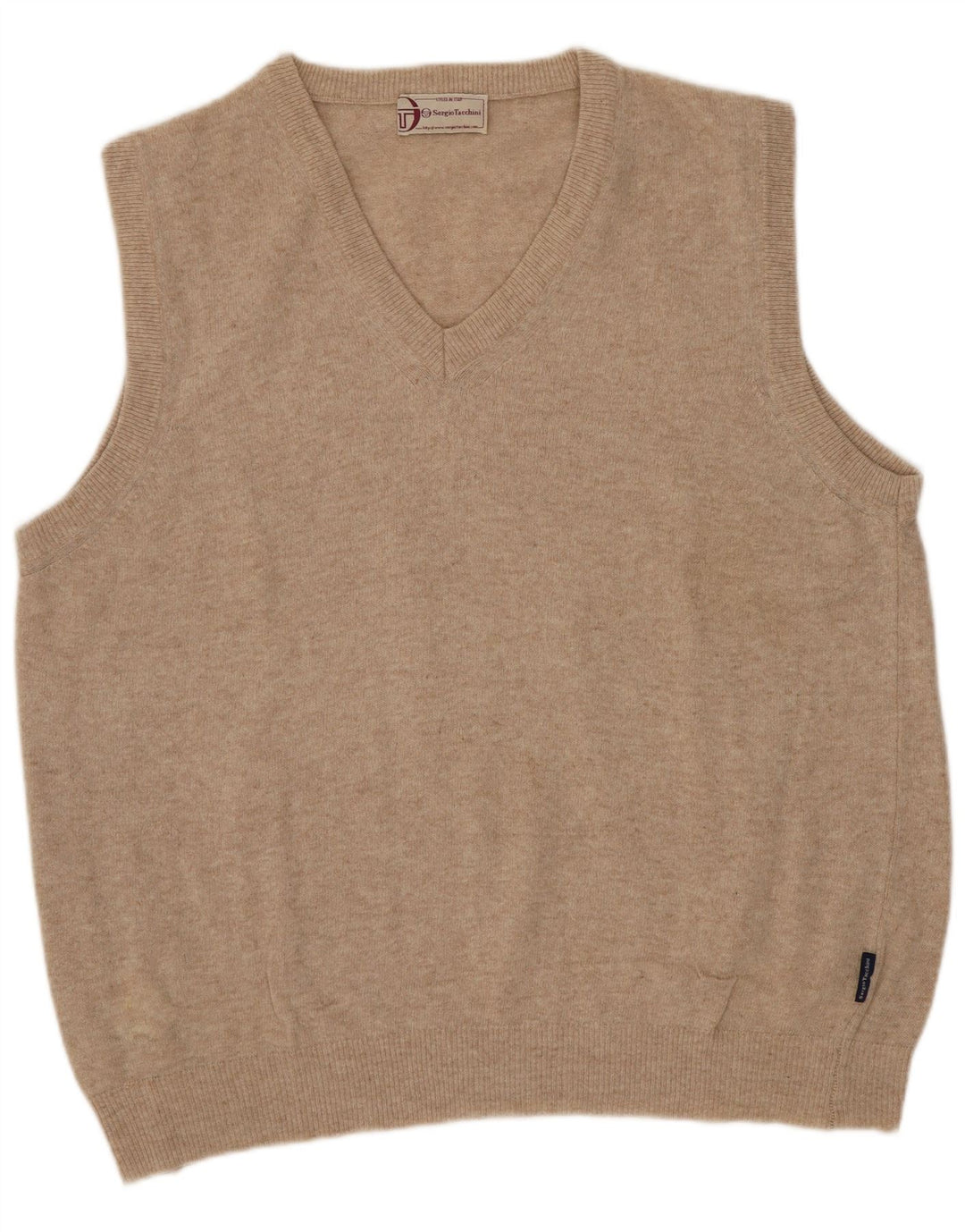 Sergio Tacchini Mens Vest Tank Top Medium Beige