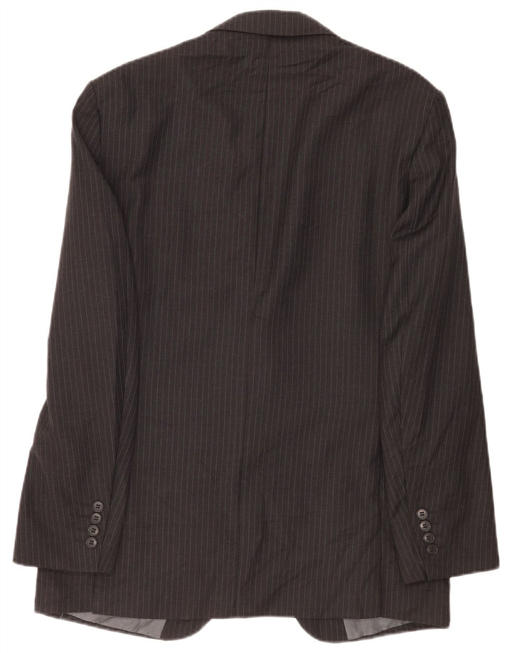 Marks & Spencer Mens Tailored Fit Blazer Jacket UK 38 Medium Grey Pinstripe