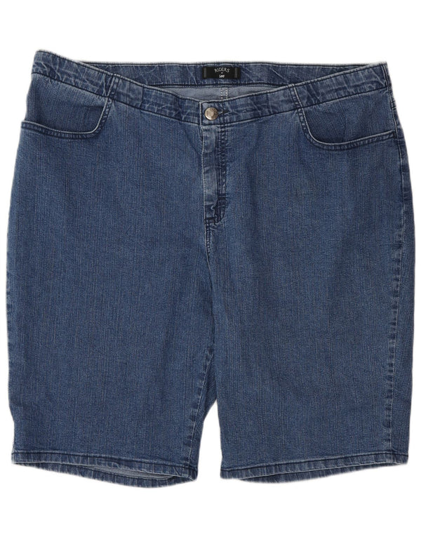 Lee Womens Riders Denim Shorts US 20 3XL W40 Blue Cotton