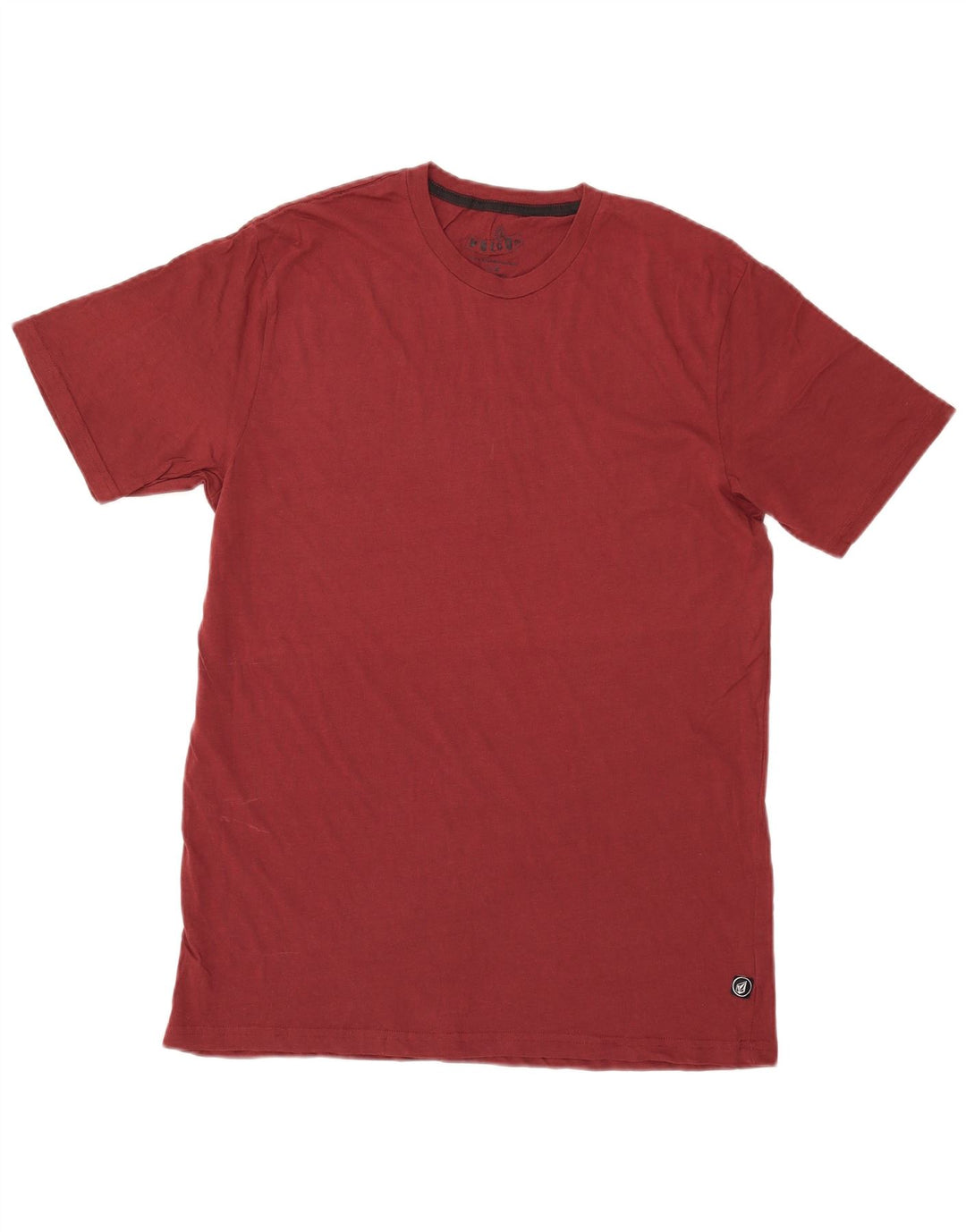 VOLCOM Mens T-Shirt Top Large Burgundy Cotton
