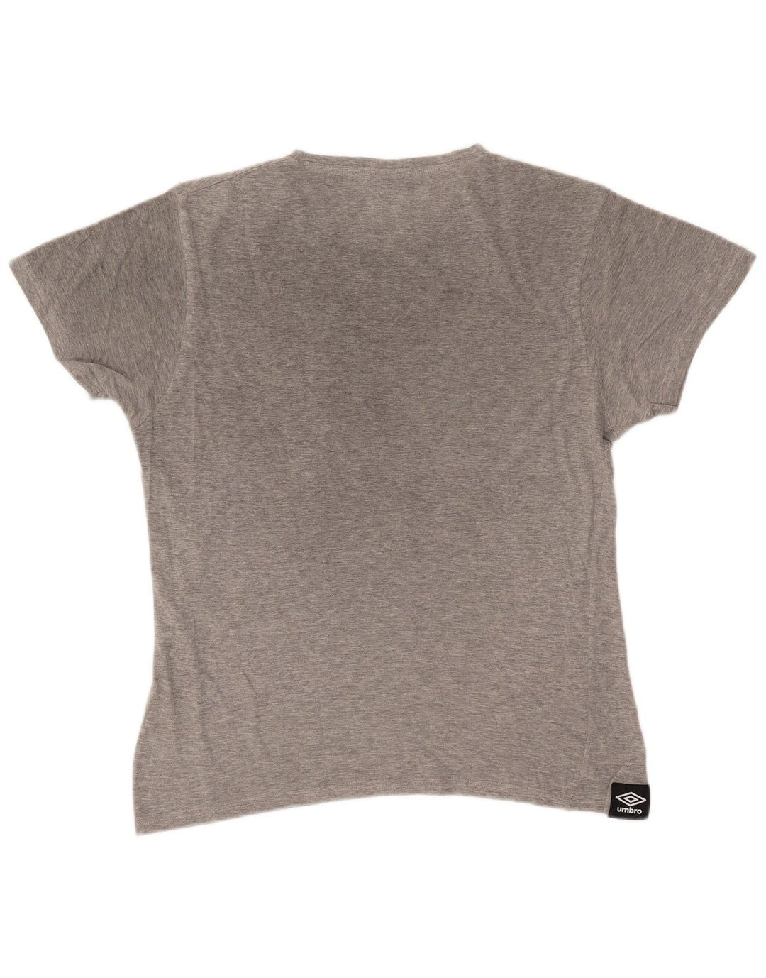 Umbro Mens Graphic T-Shirt Top Medium Grey Flecked Cotton