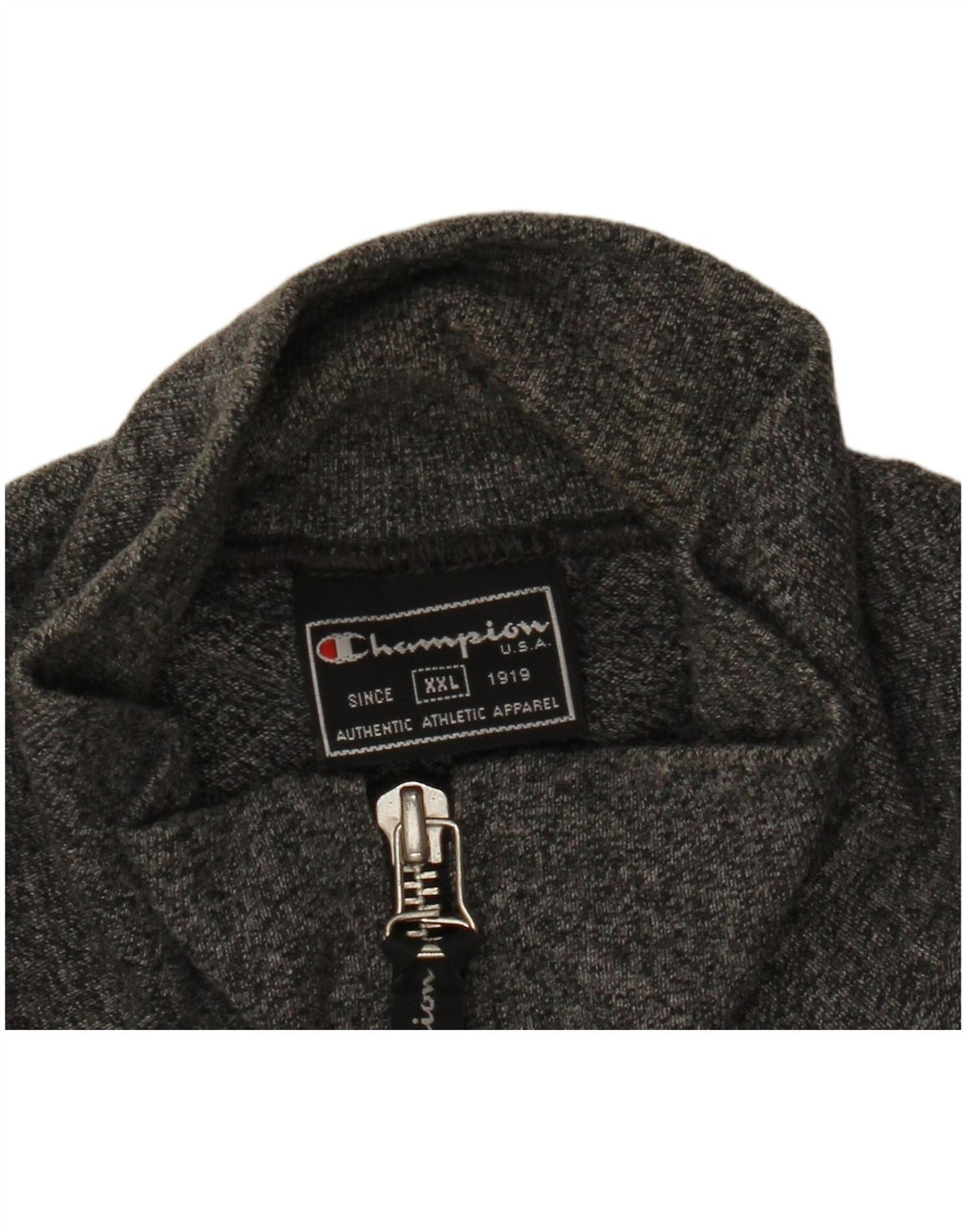 Champion Mens Tracksuit Top Jacket 2XL Grey Flecked