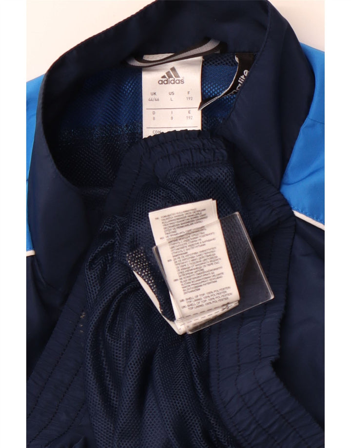 ADIDAS Mens Climalite Tracksuit Top Jacket UK 44/46 Large Navy Blue