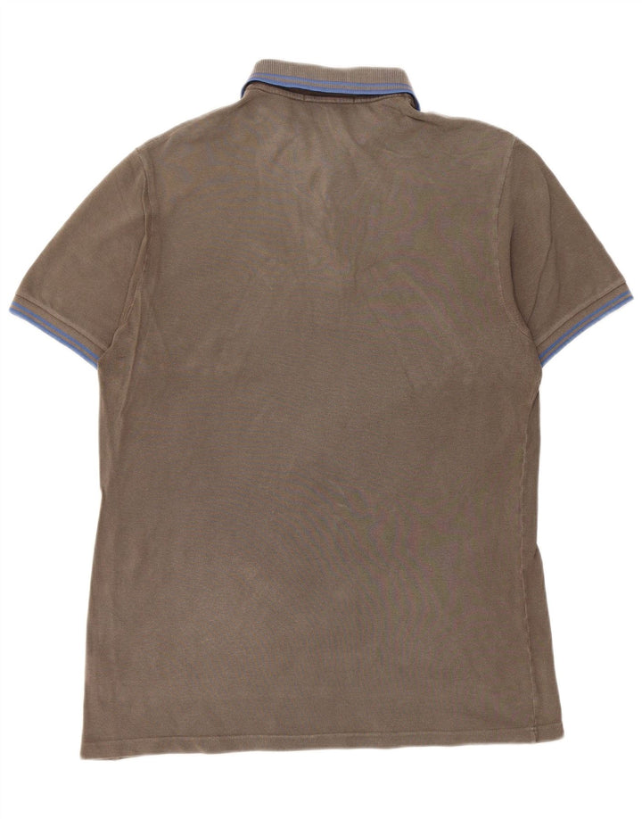 FRED PERRY Mens Polo Shirt Medium Grey Cotton