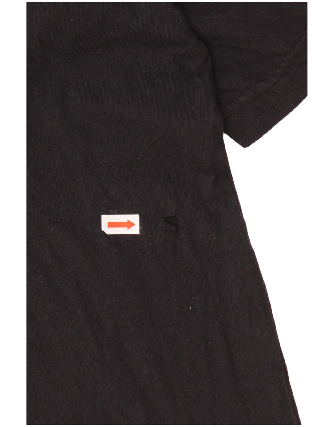 Champion Mens Graphic T-Shirt Top Large Black Cotton