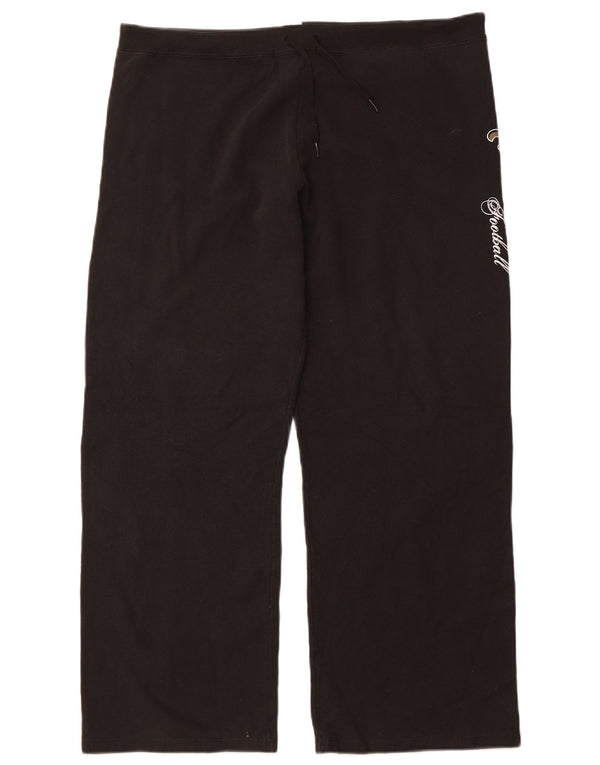 NFL Womens New Orleans Saints Graphic Tracksuit Trousers UK 18 XL Black