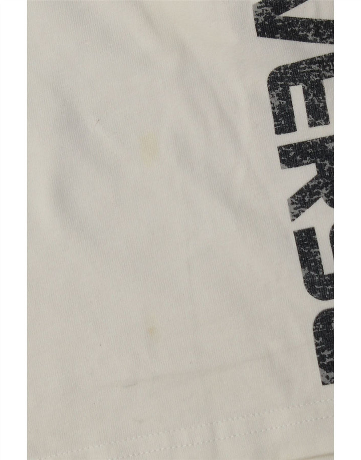 Converse Mens Graphic Sport Shorts Small White Cotton